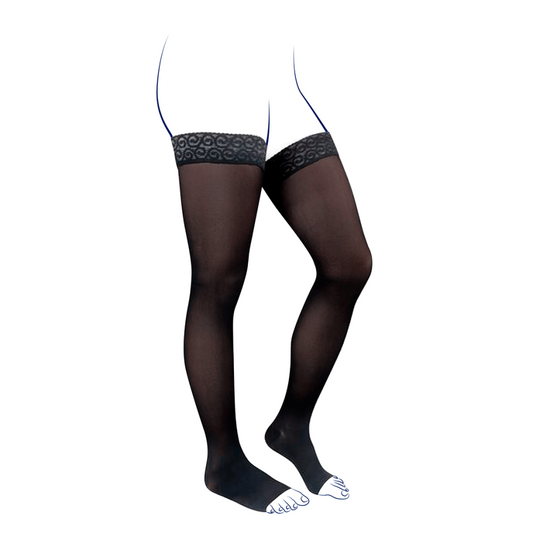 Bas de contention - Venoflex Kokoon Absolu Semi-opaque - Classe 3, pieds ouverts - Femme