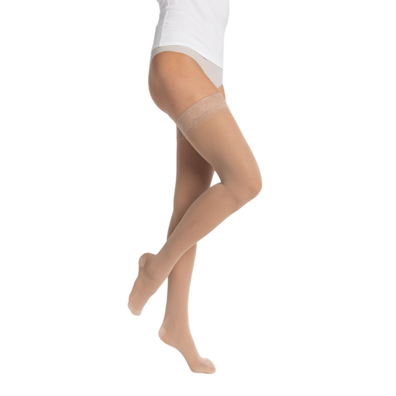 Bas auto-fixants de contention - Essentiel Semi-transparent - Classe 1 - Femme