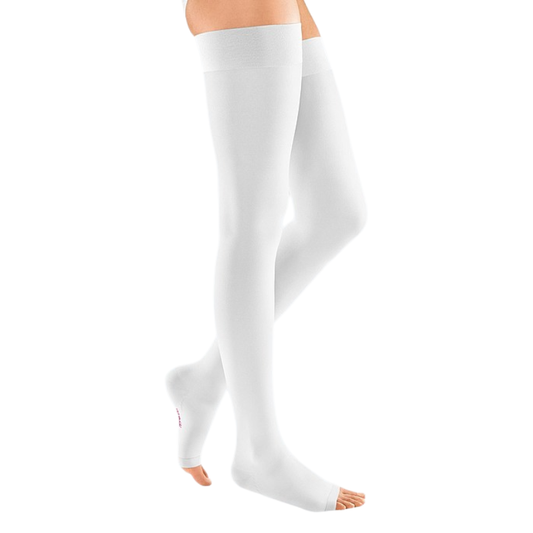 Bas auto-fixants de contention - Mediven® 20 Élégance Picots - Classe 2, pieds ouverts - Femme