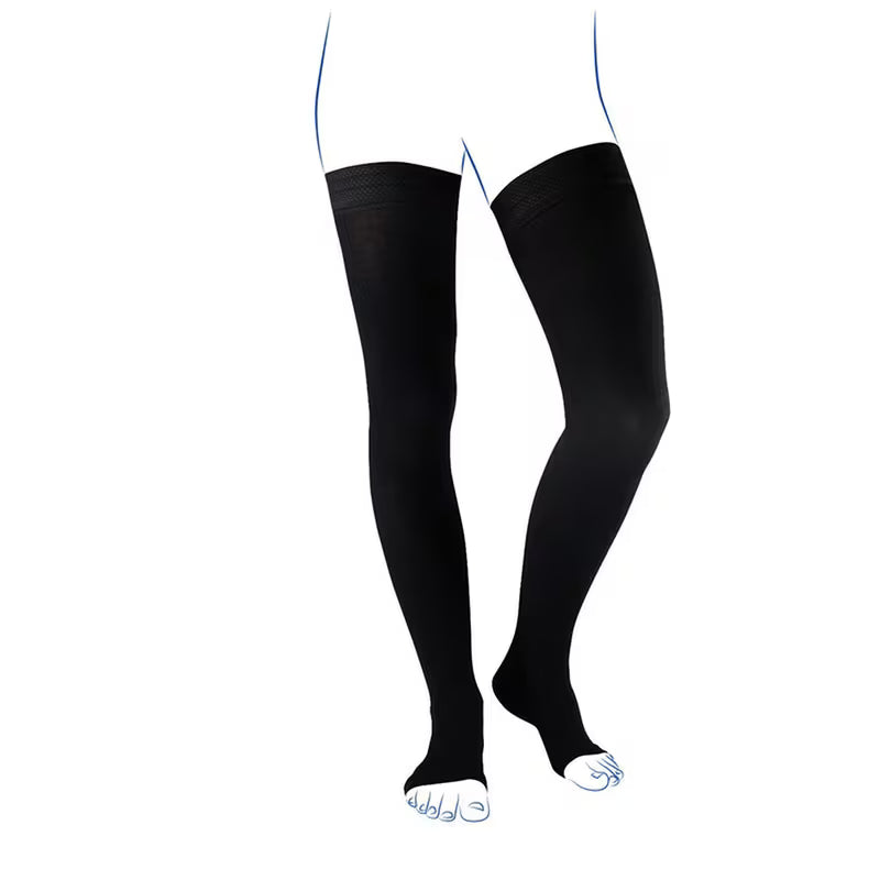 Bas de contention - Venoflex City Confort Fil d'Écosse - Classe 2, pieds ouverts - Homme