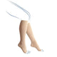 Chaussettes de contention - Venoflex Kokoon Absolu Semi-transparent - Classe 3, pieds ouverts - Femme