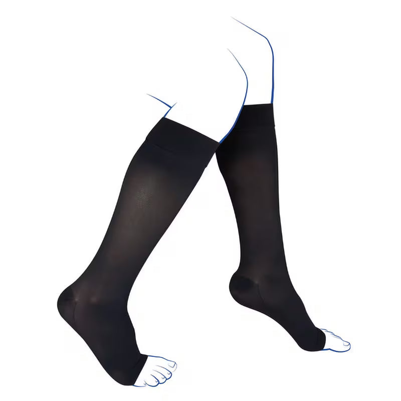 Chaussettes de contention - Venoflex Kokoon Absolu Semi-transparent - Classe 3, pieds ouverts - Femme