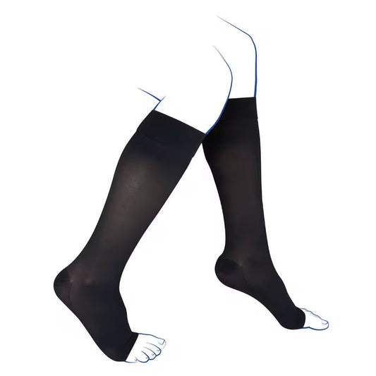 Chaussettes de contention - Venoflex Kokoon Absolu Semi-transparent - Classe 3, pieds ouverts - Femme