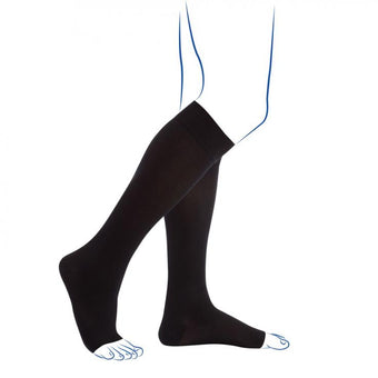 compare product Chaussettes de contention - Venoflex City Confort Fil d'Écosse - Classe 2, pieds ouverts - Homme