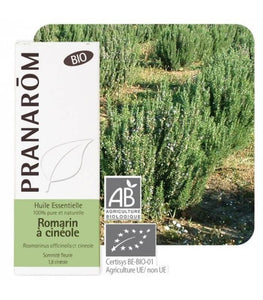 PRANAROM huile essentielle BIO romarin à cinéole  - sommité fleurie-10 ml