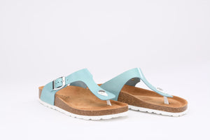 GIBAUD-Chaussures tongs sandales Riviera Turquoise